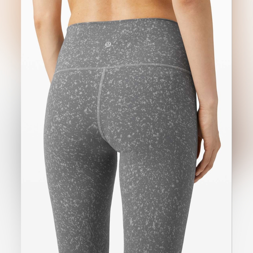Lululemon Wunder Under High-Rise Tight *Spray 25" Washed Asphalt Grey